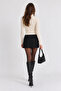 Turtleneck Women's Knitwear Sweater with Snap Button Detail |   Mkw5311605-1 - 5