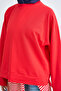 Women's Crew Neck Sweatshirt Red - 6