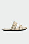 Rega Double Buckle Women's Flat Slippers - Ten