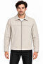 Men's Water Repellent Windproof Lined Full Zipper 4 Season Regular Fit Coat Jacket - Gray - 3