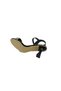 C1027 Women's Black Stone-Strapped Heeled Evening Dress Shoes - 4