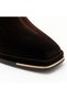 Kemal Aygün-Guja Velvet Square Toe Block Heeled Women's Boots – Gold Detailed |   8.5 cm - 5