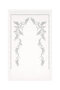 Ecru Tulip Pattern Embroidered Velvet Prayer Rug