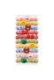 Colorful Hair Ties Set with Smiling Faces and Flower Figures, 10 Pieces - 4