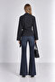 Striped Waist-Tie Detailed Long Sleeve Shirt |   Mkw1611538-1 - 5