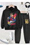 Lamine Yamal Printed Boys' Tracksuit, 3-Thread Shardoon Fabric