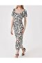 2396 Slit Summer Knitted Dress - D. Black