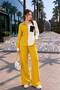 Comfortable and Fashionable Women's Two-Piece Set - Top and Pants in Trendy Two-Tone Design