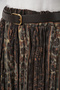 Women's Belted Patterned Skirt 8074 - Çağla - 4
