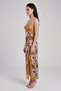 Women's Brown Rope Strap Dress - 2