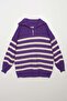 Turtleneck zippered lycra knit sweater - 5