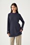 Soft-touch sweatshirt with gold button detail - 4