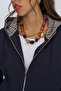 Women's Hooded Plaid Patterned Comfortable Jacket - 4