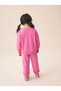 Girl's Printed Two-Thread Sweat/Pants 2-Piece Set Pink - 2