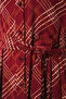 Women's Buttoned Long Hijab Dress 2588 - Burgundy - 4