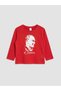 Quality Parts from Çelebi Store Zero Roba Yaka Ataturk Printed Girl's T-Shirt - 2
