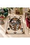 Eta King of Spades Pattern Motif Woven Base Decorative Carpet Eta4238 - 3