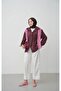 Women's Oversized Jacket with Drawstring Sleeves and Pockets - 2