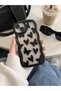 iPhone 13 Black Transparent Butterfly Pattern Shockproof Case