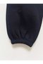 Children's Black Inner Padded Winter Basic Elastic Waist and Legs Sweatpants - 4