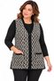 Women's Snake Patterned V-Neck Mother's Vest - 4
