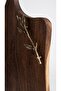 Walnut Presentation/Cutting Board Handmade, with Brass Leaf Details - 2