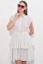Women's Zero Sleeve Folded Dress 2622 - A.White - 2