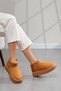 Women's Style Flat Thick Soled Suede Stylish Outdoor Boots & Booties with Fur Inside - 2