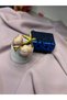 Steel Pink Sea Shell and Starfish Detailed Adjustable Women's Ring Gold Color - 3