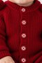Ponponlu Thessaloniki Knitted Baby Knitwear Jumpsuit Set with Headband - Seamless Soft Baby Jumpsuit - 3