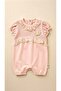 Million 1057 Pink Lace Princess Crown Detailed Jumpsuit'3-6 Months' - 3