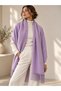 Lila 200X70 cm Women's Soft Textured Tasseled Solid Color Shoulder Shawl Sal1333 - 2
