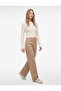 Crew Neck Long Sleeve Slim Fit Basic Crop Knit Sweater - 3