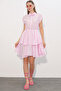 Women's Zero Sleeve Folded Dress 2622 - Pink