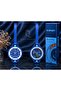 New Luxury Trend Unisex Chain Watch Bag Ornament Keychain Pendant Belt Accessory Boxed Saks Blue