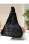 Premium Black Abaya with Black Lace - 2