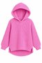 Girl's Hooded Knitted Sweater with Side Slits and Long Back in Thessaloniki Knitwear - 6