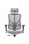 Scaun ergonomic V-Basic alb-gri - 5