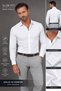 Satin Slim Fit Shirt White