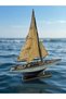 Handcrafted Decorative Wooden Sailboat Model – Nautical Table Decor, Vintage Ship Ornament for Home, Office, and Gift - 3