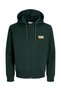 Jjbuster Zip Hood Bts Zippered Green Men's Sweatshirt 12298627