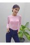 Women's Modal Fabric Crew Neck Finger-Loop Body-Blouse - 7