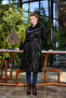 High-Gloss Belted Statement Coat - 2