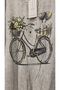 Italian Blouse with Gilded Printed Bicycle Pattern and Six Laces - 4