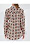 3721 Graphic Patterned Shirt - Orange - 5