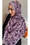 Lila Color Pattern Bamboo Knitted Shawl