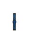 Watch 22mm Sport Perforated Strap - Black-Blue - 2