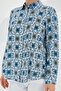 3721 Graphic Patterned Shirt - Turquoise - 3