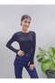 Women's Modal Fabric Crew Neck Finger-Loop Body-Blouse - 8