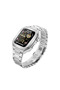 Apple Watch 45mm Metal Honeycomb Case Strap - Silver - 2